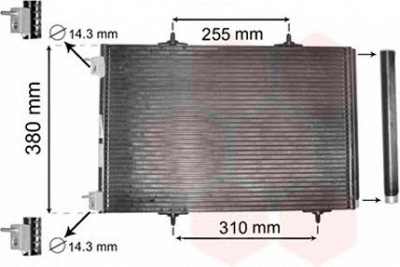 VAN WEZEL 40005291 -  Конденсатор, кондиционер